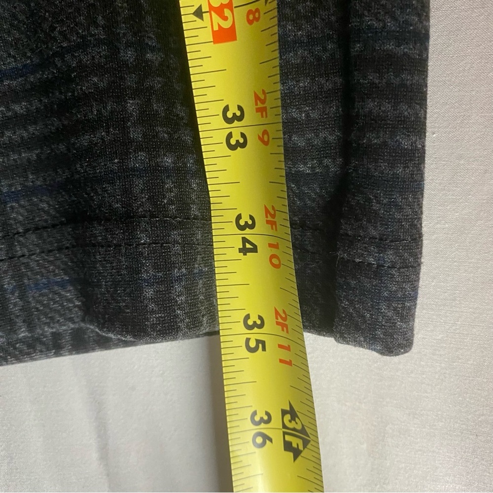 MODE DE VIE Ankle Pants Women’s 14 Gray Plaid Wide Leg Stretch Casual Preppy - Picture 8 of 8